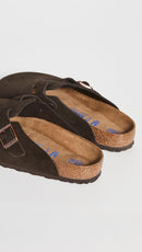 Birkenstock Women's Boston Suede Clogs – Mocha Suede — 7