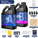64OZ Epoxy Resin Kit, Clear Resin No Yellowing No Bubble for Molds & Craft — 2