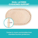 Promifun Bunion Pain Relief Pads to Wear with Shoes - 27 ct Bunion Cushion - Moleskin Protect Feet for Men and Women - Water-Resistant Self-Stick Adhesive (Multi-size) | 27 Count ( Multi-size) — 4