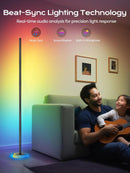 Smart Corner Floor Lamp, RGBICW LED Standing Lamp with App Control, 16 Million Colors with Music Sync, Dimmable… — 5