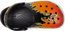 Crocs Kids Classic Graphic Clog – Black/Multi Flames — 2