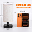 Small Cordless Table Lamp with 4000mAh Rechargeable Battery, Black, 1 Pack — 5