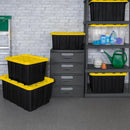 Sterilite Industrial Storage Tote with Lids for Garage, 27 Gallon, 12-Pack — 6