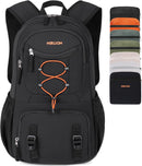 Nerlion 35L Hiking Backpack Travel Backpack for Men Women Camping Waterproof Outdoor Hiking Daypack Lightweight Backpack Black Orange — 1
