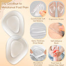 Shynek 10 Pack Metatarsal Pads for Foot Ball of Foot Cushions for Heel, Soft Gel Self Adhesive Foot Pad Insoles Forefoot and Sole Support, Pain Lessen Metatarsalgia Morton's Neuroma for Women and Men - White-10pack — 4