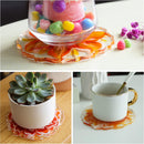 LET'S RESIN 4Pcs Resin Coaster Molds, Druzy Geode Agate Silicone Coaster Molds for Epoxy Resin, 5Inches Large Mould… — 7