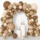 Amandir 153pcs Brown Balloon Garland Arch Kit Different Sizes 18 12 10 5 in — 5