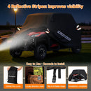 NEVERLAND UTV Cover Heavy Waterproof Denier Oxford Cloth for Polaris RZR Yamaha Can-Am Defender Kawasaki Ranger Cover 4-6 Passenger Black — 7