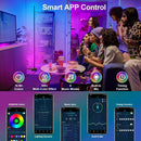 Miortior Corner Floor Lamp - Smart RGB LED Corner Lamp with App and Remote Control, 16 Million Colors & 68+ Scene,… — 3