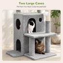 Globlazer Cat Tree Tower for Indoor Cats Large Adult, FC50, Light Grey — 4