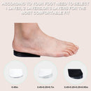 Heel Wedge Silicone Insoles, 2 Pairs 3 Layers Medial & Lateral Corrective Adhesive Shoe Inserts for Foot Alignment, Knock Knee Pain, Bow Legs, Osteoarthritis, Large, Black - LARGE(Black)-3 Layers — 3