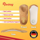 Pedag Holiday Thin Orthotic Insoles Arch Support Inserts Tan 10 Wo/7M