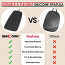 Unicook 2-Piece Silicone Spatula Turner Set for Everyday Cooking, Black — 8