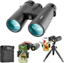 Adorrgon 12x42 High Powered Binoculars for Adults, Phone Adapter and Tripod — 1