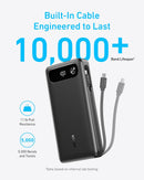 Anker Power Bank, 20,000mAh Travel Essential, Built-in USB-C Cable(Black) photo 5