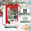 FunFanso 10 FT Christmas Tree Inflatables Outdoor Decorations with LED Lights, Giant Blow Up Christmas Tree Yard Decor with Star Treetop & Colorful Candy for Xmas Holiday Party Garden Patio Lawn Decor — 6