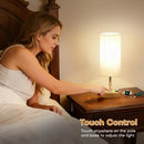 MOICO Table Lamp for Bedroom, Touch Nightstand Lamp with 10W USB Charging — 7
