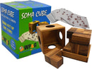 Soma Cube Puzzle Wooden with 50 Playing Cards 3D Brain Teaser Large Size — 1