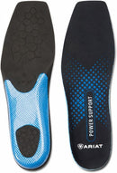 ARIAT Men's Power Support Insole, Wide Square Toe, Molded Arch and Heel Support, Rebound Foam Cushioning, Moisture-Wicking, Boot Insole Replacement, 11 - Blue — 1
