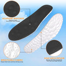 Steppers Insoles for Men & Women, 4D Memory Foam Cloud Footstr Insoles with Arch Support, Comfortable & Breathable Massage Shoe Inserts for Foot Pain & Fatigue (Black, US M 7-11/W 8.5-13.5) — 4