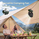 FRIZCOL 3-in-1 Camping Fan - Portable Fans Rechargeable - 24000mAh Battery Powered Fan with Light & Remote for Indoor, Outdoor, Tent, Travel, Fishing, Jobsite, Gifts for Men Dad Him - Green — 5