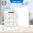 SCRIBBLEDO Dry Erase Sudoku for Kids Sudoku Puzzles for Adults All Ages 9”x12” White Board Easy Hard Sudoku Math Educational Game Whiteboard — 4