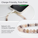 POSADINA Natural Stone Phone Charm, Beaded Healing Phone Wrist Strap, Handmade Cellphone Chain Lanyard with Tether Tab photo 3