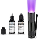 EDSRDXS 2x20ml Soft & Hard UV Resin Bonding Glue Kit with UV Light — 1
