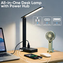 karidi LED Desk Lamp with Power Strip, 3 AC Outlets & 4 USB Ports (2 USB-C), Eye-Caring Task Light, 5 Color Modes 5… — 4