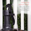 Alpine Corporation 27" Tall Rustic Outdoor 2-Tier Barrel Pump Water Fountain…