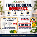 Neuropathy Nerve Cream - Fast-Acting Maximum Strength 3.7% Menthol for Feet, Hands, Legs & Toes - Cooling Nerve Comfort - Non-Greasy with Arnica, MSM & Aloe Vera - Made in USA - XL 8 oz Value Size — 6