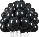 Voircoloria 110pcs Black Latex Party Balloons, 12inch | 04 Black | 12 inch - 110pcs — 1