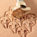 DandS ltd Leather Stamp Tool, Skull, Professional Steel Craft Tool for Leatherworking, Embossing, Carving & Stamping Leather Projects, Belts Wallets & DIY Projects Compatible with Mallet