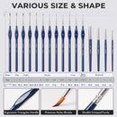 Nicpro Miniature Painting Kit with Wet Palette & Painting Handle | Blue — 8