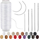 Waxed Thread, Upholstery Needle and Thread 32 Yards White | 32Yard — 1