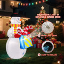 8Ft Tall Inflatable Snowman Christmas Decorations,Built-in LED Lights Outdoor Holiday Decor with Gift Box and Candy Canes, Fast Self-Inflating,for Yard Holiday Xmas New Year — 2