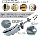 CHERAINTI Shoe Stretcher Professional Shoe Expander Widener Adjustable Stretch Length and Width for Wide Feet | grey — 4