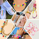 LIS HEGENSA 1300 Pcs DIY Childrens Crafts Beads Friendship Bracelet Kit, with Pony Beads Letter Beads and Bracelet… — 7