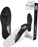 10 Seconds - Flat Foot Orthopedic Insole – Corrective Arch Support for Flat Feet, Biostatic Topper with Shock Absorbing Foam, Prevents Overpronation M 10/10.5, W 11.5/12 - White/Black — 1