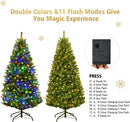 COSTWAY 4 FT Pre-lit Christmas Tree, Artificial Holiday Xmas Tree — 4