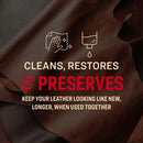 Tanner's Preserve Leather Cleaner & Conditioner Duo Pack, Cleans, Rejuvinates…