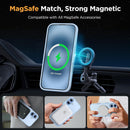 miracase Magnetic for iPhone 17 Case (Compatible with MagSafe) with Screen Protector Military-Grade Protection, Anti-Fingerprint Translucent Matte Phone Cover for iPhone 17 6.3 inch, Light Blue — 3