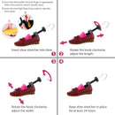 1 Pair Men Women Shoe Stretcher, Two-Way Adjustable Shoe Widener Expander to Stretch,Expands Length & Width of shoe | red — 5