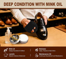 Leather Boot Care Kit, Mink Oil & Saddle Soap for Leather Cleaning & Leather Boots, 6-in-1 Leather Shoe Care Kit | White — 4
