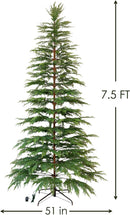 Christmas Decorations - 7.5 Ft Pre-Lit Twinkle Christmas Cypress Tree — 2