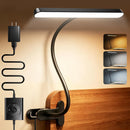 Glocusent 11.3"Wide Coverage Desk Lamp with Clamp,57 LED Clip on Desk Light — 1