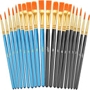 20 Pcs Paint Brushes, Acrylic Painting Brush Set, Watercolor Brushes, Acrylic Brushes for Oil Watercolor, Miniature Detailing, and Rock Painting — 1