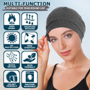 Headshion 100% Cotton Skull Caps Beanie Sleeping Hats for Men Women - Black & Grey — 4