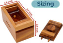 BSIRI Canopic Chest Challenging Brain Teaser Wooden Mind Puzzles and Use as Money Stash Jewelry 3D Puzzle Lock Box Gift Card Money Puzzle for Cash Gift — 3