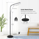 Dimunt LED Floor Lamp, Stepless Adjustable 3000K-6000K Colors, Black — 3